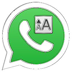 Whatsapp grote letters