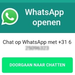 WhatsApp eenmalig appen